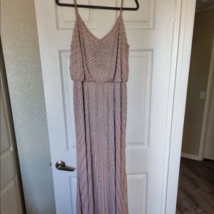 Xscape Blush pink gown perfect for wedding, prom, cocktail, or glam event. Sz 14
